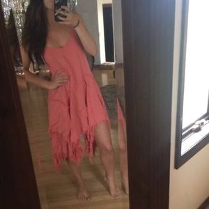 Free people salmon colored dress, small